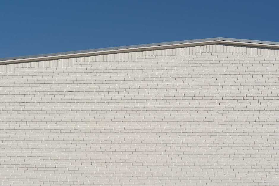 קיר בריקים לבן